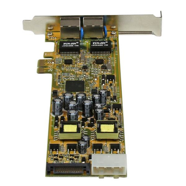 StarTech.com Dual Port PCI Express Gigabit Ethernet PCIe Network Card Adapter - PoE/PSE ST2000PEXPSE