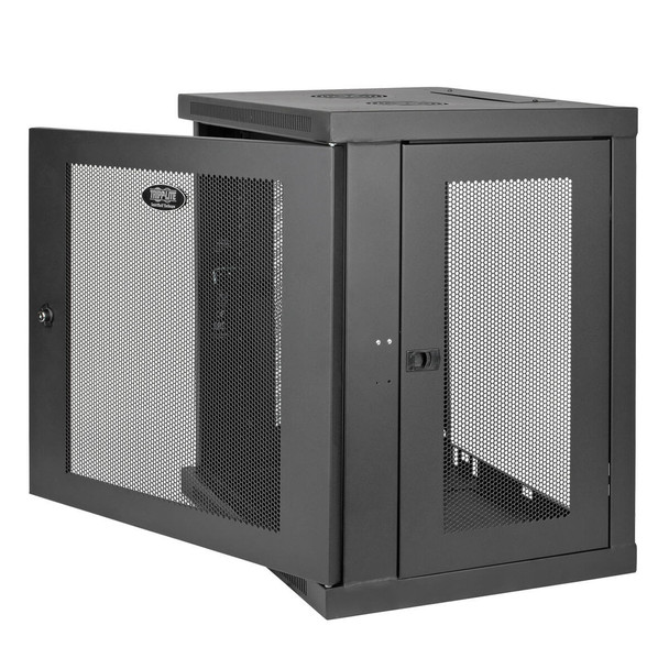 Tripp Lite 12U Wall Mount Rack Enclosure Server Cabinet with Door & Side Panels, Low-Profile Switch-Depth SRW12U