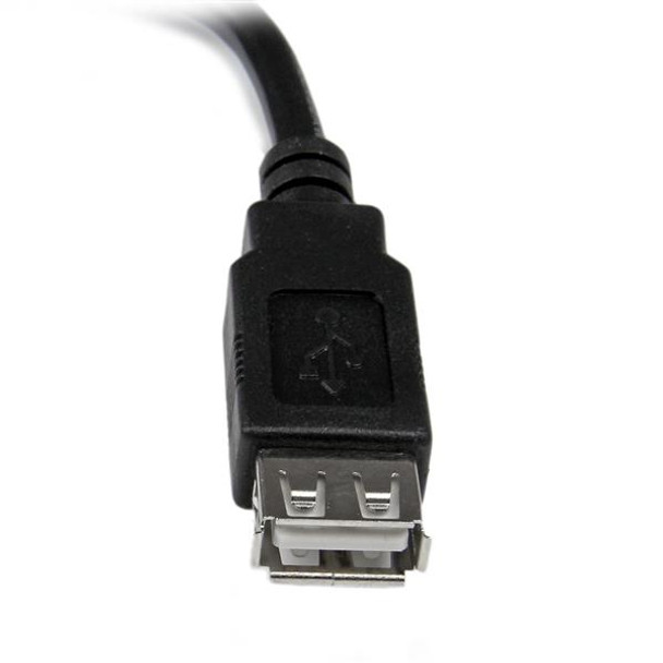StarTech.com 6in USB 2.0 Extension Adapter Cable A to A - M/F USBEXTAA6IN