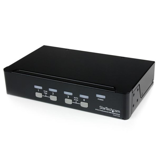 StarTech.com 4 Port Professional VGA USB KVM Switch with Hub SV431USB