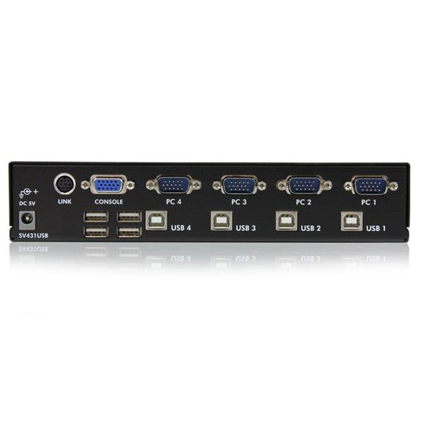 StarTech.com 4 Port Professional VGA USB KVM Switch with Hub SV431USB