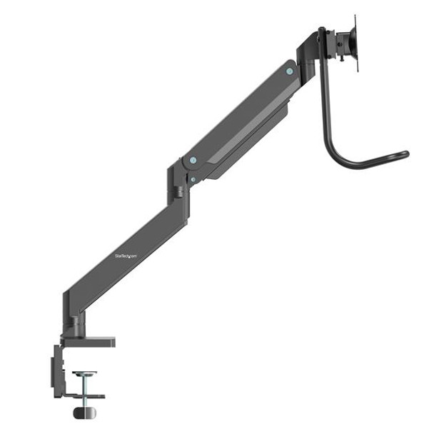 StarTech.com Desk Mount Dual Monitor Arm with USB & Audio - Slim Full Motion Adjustable Dual Monitor VESA Mount for up to 32" Displays - Ergonomic Articulating - C-Clamp/Grommet ARMSLIMDUAL2USB3