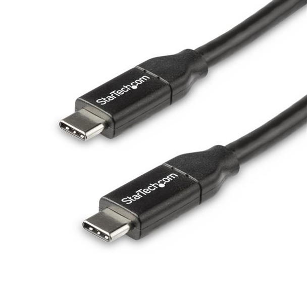 StarTech.com USB-C to USB-C Cable w/ 5A PD - M/M - 0.5 m - USB 2.0 - USB-IF Certified USB2C5C50CM