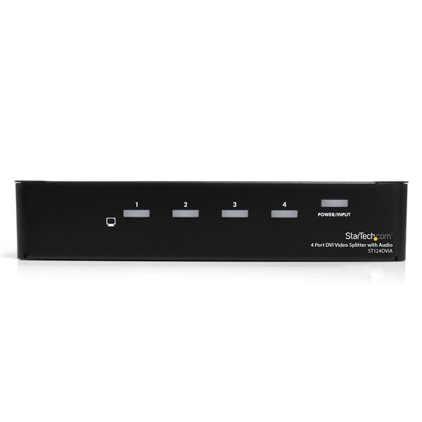 StarTech.com 4 Port DVI Video Splitter with Audio ST124DVIA