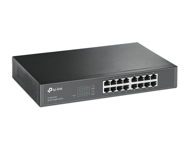 TP-LINK 16-Port Gigabit Desktop/Rackmount Network Switch TL-SG1016D