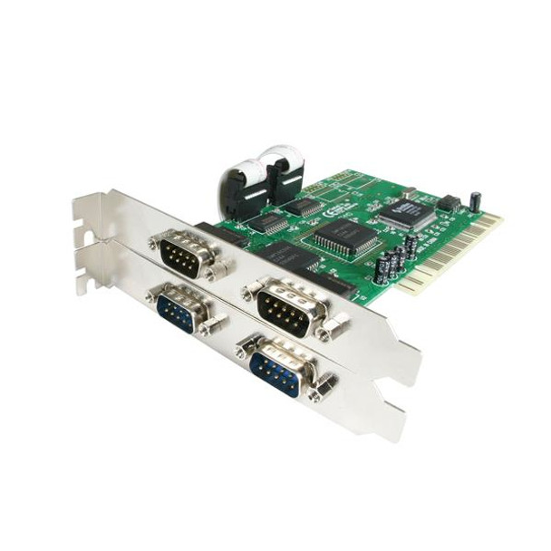 StarTech.com 4 Port PCI RS232 Serial Adapter Card with 16550 UART PCI4S550N