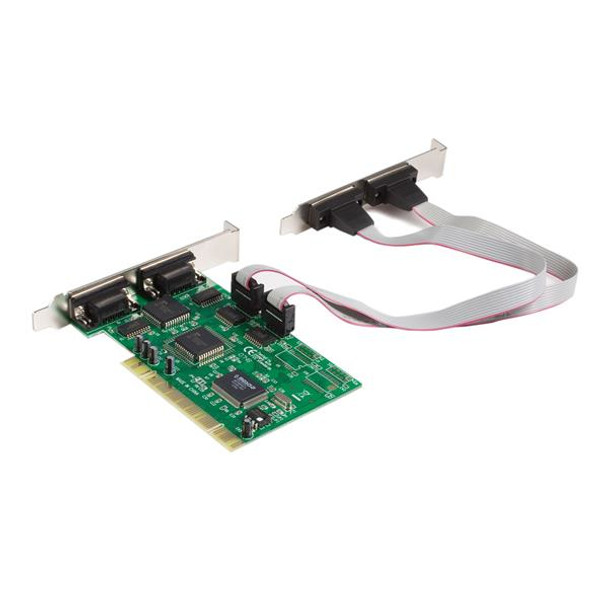 StarTech.com 4 Port PCI RS232 Serial Adapter Card with 16550 UART PCI4S550N