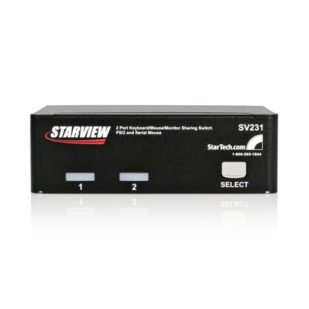 StarTech.com 2 Port Professional PS/2 KVM Switch SV231