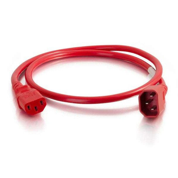 C2G 17505 power cable Red 1.8 m C14 coupler C13 coupler 17505