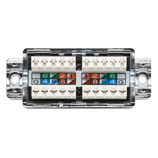 Tripp Lite Cat5e/6 Shielded Surface-Mount Junction Box, 110 IDC, TAA N237-001-SH