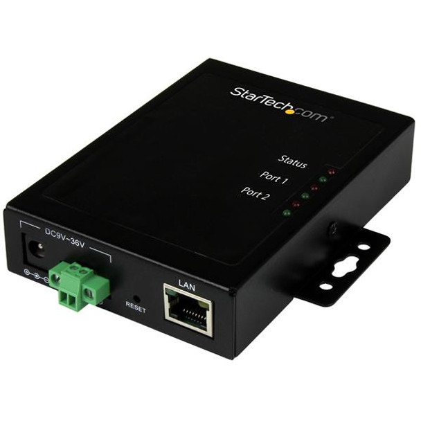 StarTech.com 2-Port Serial-to-IP Ethernet Device Server - RS232 - Metal and Mountable NETRS2322P