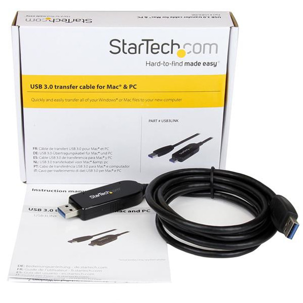 Startech.Com Usb 3.0 Data Transfer Cable For Mac And Windows Usb3Link