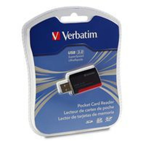 Verbatim 98538 card reader USB 3.2 Gen 1 (3.1 Gen 1) Black, Red 98538