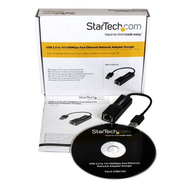 Startech.Com Usb 2.0 To 10/100 Mbps Ethernet Network Adapter Dongle Usb2100