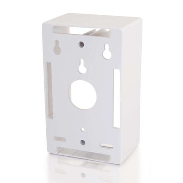 C2G Single Gang Wall Box White 03839