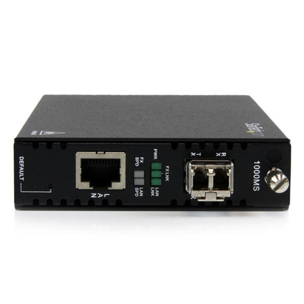 StarTech.com OAM Managed Gigabit Ethernet Fiber Media Converter - Multi Mode LC 550m - 802.3ah Compliant ET91000LCOAM