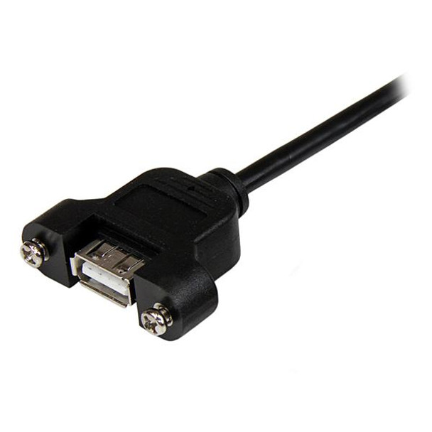 Startech.Com 3 Ft Panel Mount Usb Cable A To A - F/M Usbpnlafam3