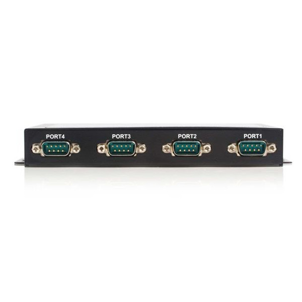 StarTech.com 4 Port Wall Mountable USB to Serial Adapter Hub with COM Retention ICUSB2324X