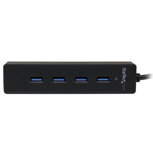 Startech.Com 4 Port Portable Superspeed Usb 3.0 Hub With Built-In Cable St4300Pbu3