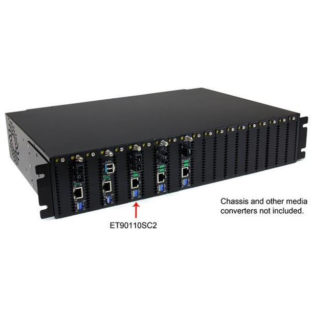 StarTech.com 10/100 Mbps Multi Mode Fiber Media Converter SC 2 km ET90110SC2