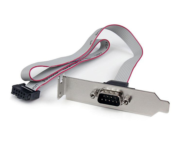 StarTech.com 1 Port 16in DB9 Serial Port Bracket to 10 Pin Header - Low Profile PLATE9M16LP