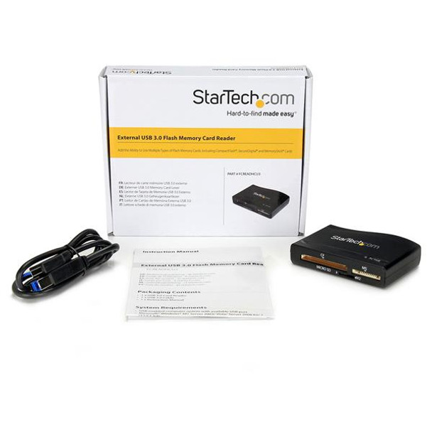 Startech.Com Usb 3.0 Multi Media Flash Memory Card Reader Fcreadhcu3