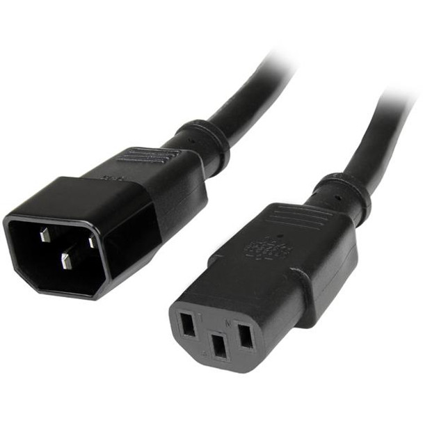 Startech.Com 6 Ft 14 Awg Computer Power Cord Extension - C14 To C13 Pxt100146