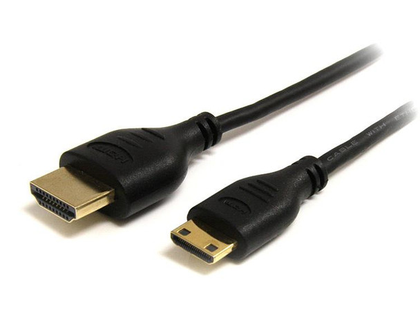 Startech.Com 6 Ft Slim High Speed Hdmi Cable With Ethernet - Hdmi To Hdmi Mini M/M Hdmiacmm6S