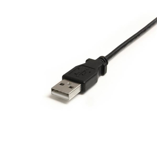 StarTech.com 3 ft Mini USB Cable - A to Right Angle Mini B USB2HABM3RA