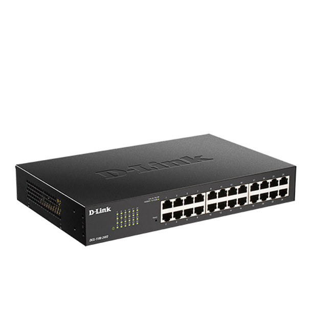 D-Link DGS-1100-24V2 network switch Managed Gigabit Ethernet (10/100/1000) 1U Black DGS-1100-24V2