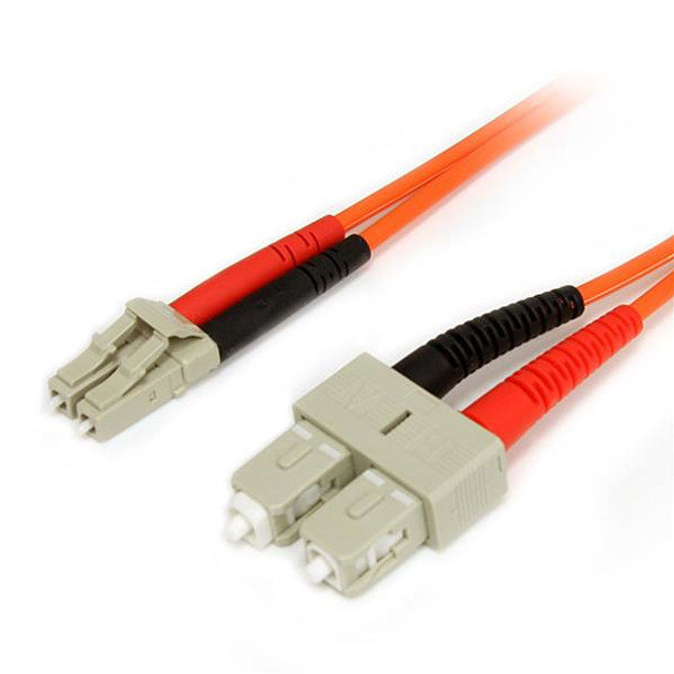 StarTech.com 2m Multimode 62.5/125 Duplex Fiber Patch Cable LC - SC FIBLCSC2