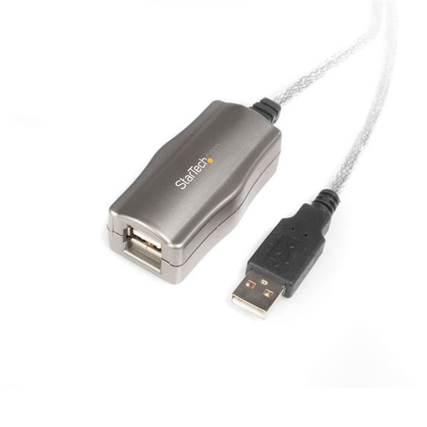 StarTech.com 15 ft USB 2.0 Active Extension Cable - M/F USB2FAAEXT15