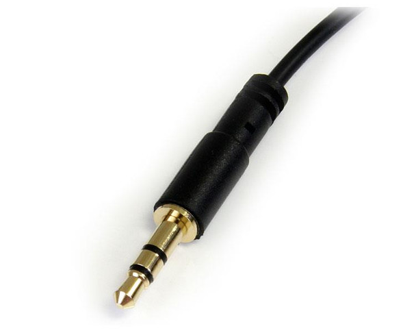 Startech.Com 6 Ft Slim 3.5Mm To Right Angle Stereo Audio Cable - M/M Mu6Mmsra