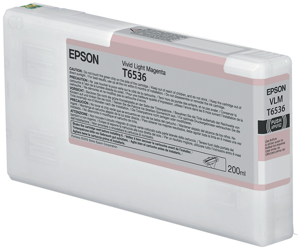 Epson T6536 Vivid Light Magenta Ink Cartridge (200ml) T653600