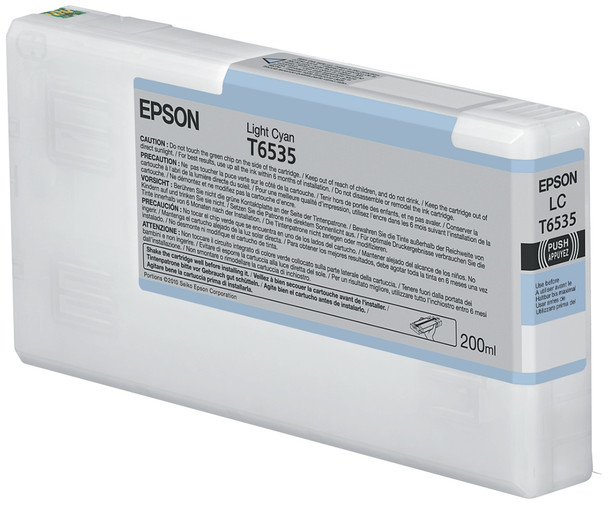 Epson T6535 Light Cyan Ink Cartridge (200ml) T653500