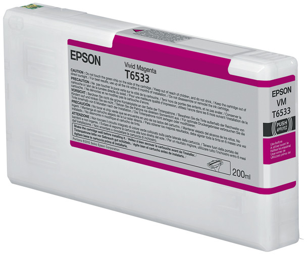 Epson T6533 Vivid Magenta Ink Cartridge (200ml) T653300