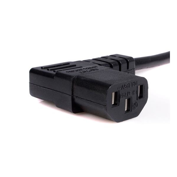 Startech.Com 6 Ft Standard Computer Power Cord - Nema 5-15P To Right Angle C13 Pxt101L