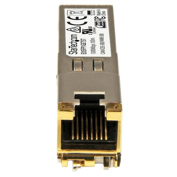 StarTech.com Juniper EX-SFP-1GE-T Compatible SFP Module - 1000BASE-T - SFP to RJ45 Cat6/Cat5e - 1GE Gigabit Ethernet SFP - RJ-45 100m EXSFP1GETST