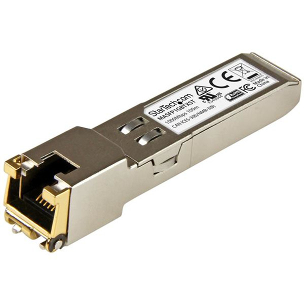 StarTech.com Cisco Meraki MA-SFP-1GB-TX Compatible SFP Transceiver Module - 10/100/1000BASE-TX MASFP1GBTXST