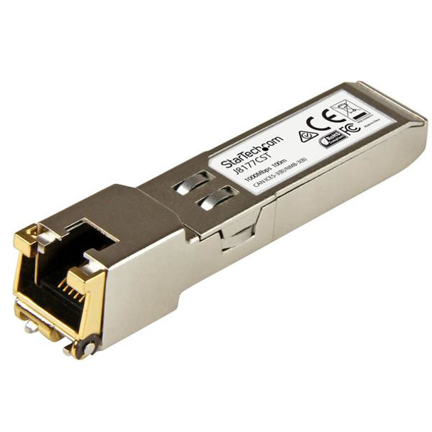 StarTech.com HPE J8177C Compatible SFP Module - 1000BASE-T - SFP to RJ45 Cat6/Cat5e - 1GE Gigabit Ethernet SFP - RJ-45 100m - HPE 1810, 1820, 2530 J8177CST