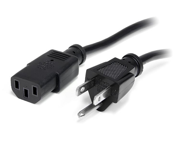 StarTech.com 1 ft Standard Computer Power Cord - NEMA5-15P to C13 PXT1011