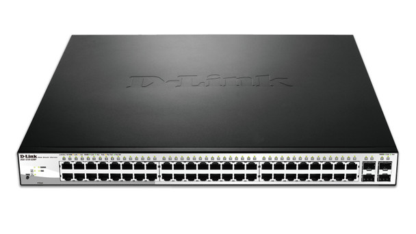 D-Link DGS-1210-52MP network switch Managed L2 Gigabit Ethernet (10/100/1000) Power over Ethernet (PoE) 1U Black DGS-1210-52MP