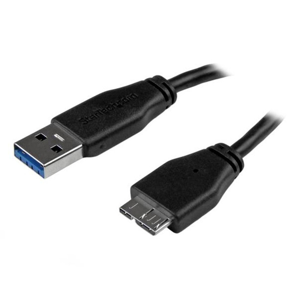 StarTech.com Slim Micro USB 3.0 Cable - M/M - 15cm (6in) USB3AUB15CMS