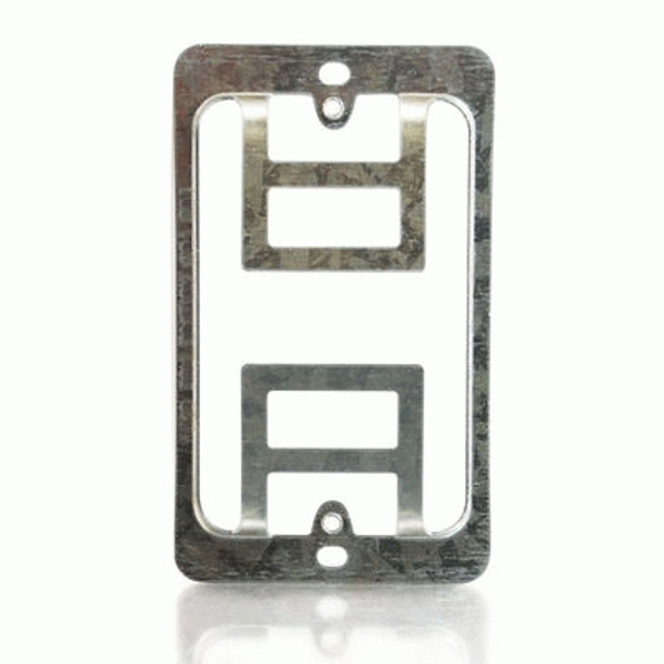 C2G Single Gang Wall Plate Mounting Bracket Silver 03784