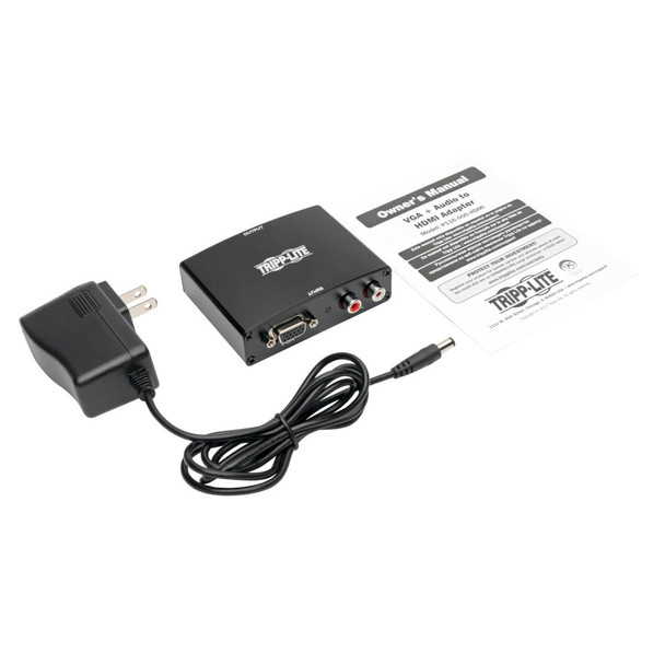 Tripp Lite VGA with Audio to HDMI Converter, Adapter for Stereo Audio and Video P116-000-HDMI