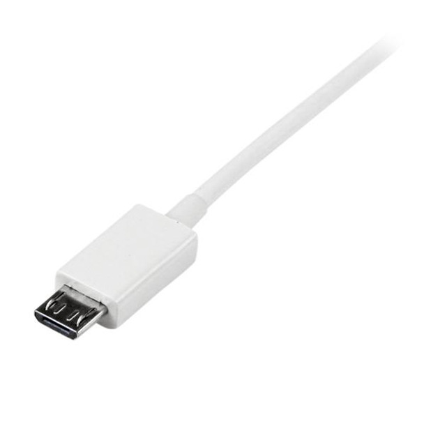 StarTech.com 0.5m White Micro USB Cable - A to Micro B USBPAUB50CMW