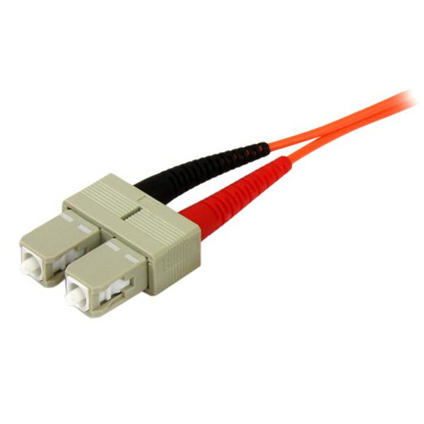 StarTech.com Fiber Optic Cable - Multimode Duplex 50/125 - OFNP Plenum - SC/SC - 2 m 50FIBPSCSC2