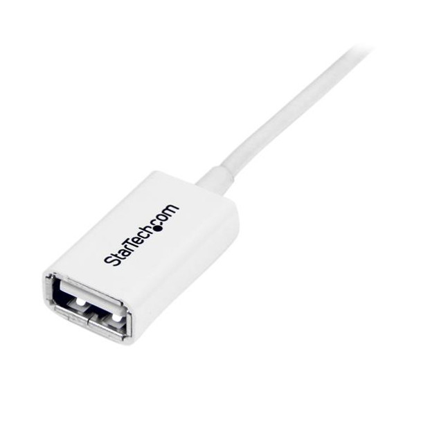 StarTech.com 3m White USB 2.0 Extension Cable A to A - M/F USBEXTPAA3MW