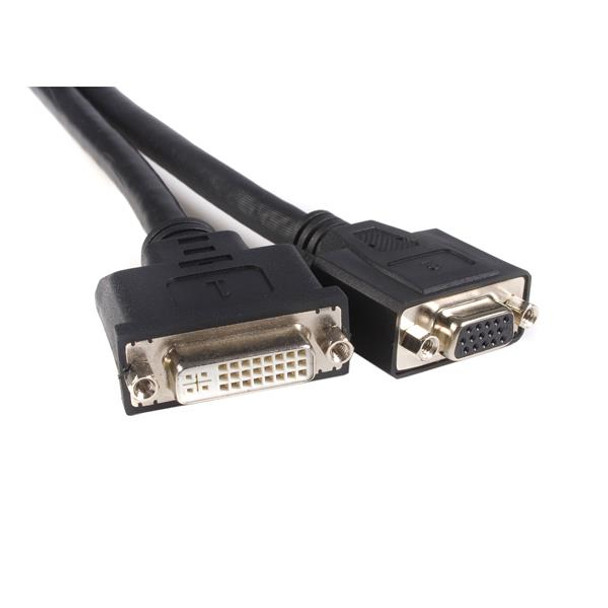 StarTech.com 8in LFH 59 Male to Female DVI I VGA DMS 59 Cable DMSDVIVGA1