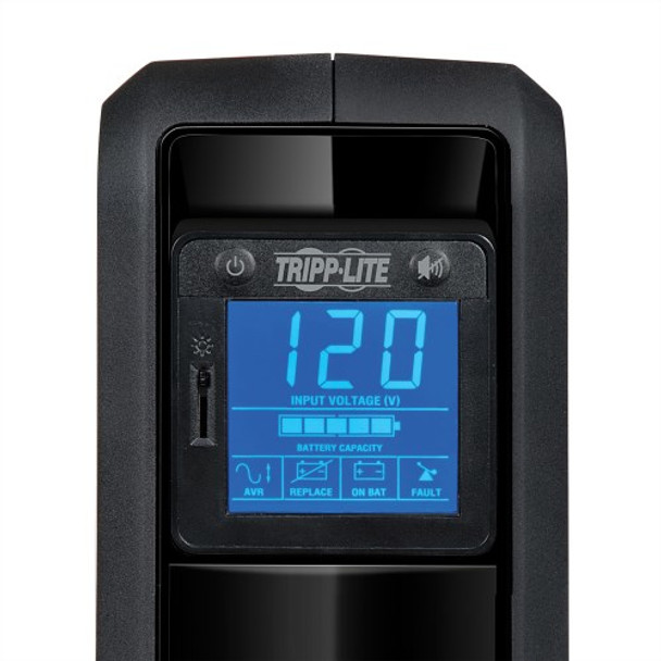 Tripp Lite OmniSmart LCD 120V 650VA 350W Line-Interactive UPS, Tower, LCD display, USB port OMNI650LCD